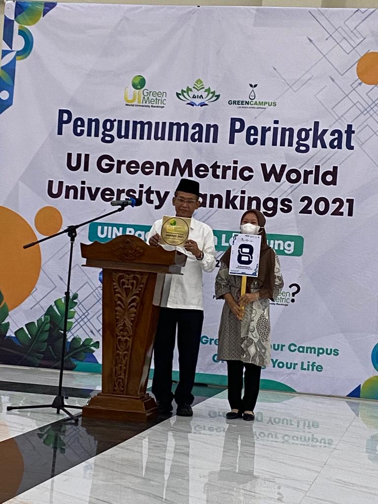 Kokohkan Sebagai Kampus Hijau, UIN Radin Intan Lampung Raih Peringkat 8 ...