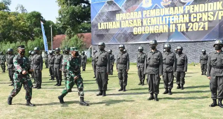 PNS dan CPNS TNI AL Ikuti Diklatsarmil di Puslatdiksarmil Kodiklatal