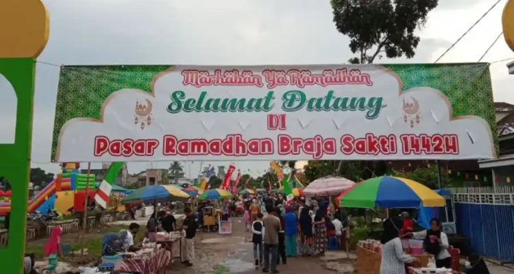 Wakil Bupati Lampung Timur Buka Grand Opening Pasar Ramadhan 3 Braja Sakti