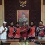 Bupati Gede Dana Lepas Atlet Pencak Silat Bakti Negara Kabupaten Karangasem