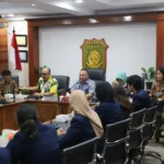 Kapuspenkum Kejagung Menerima Kunjungan Mahasiswa President University